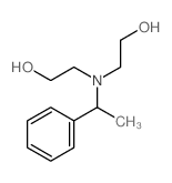 2-(2-hydroxyethyl-(1-phenylethyl)amino)ethanol Structure