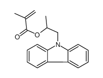 1-carbazol-9-ylpropan-2-yl 2-methylprop-2-enoate Structure