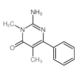 4(3H)-Pyrimidinone,2-amino-3,5-dimethyl-6-phenyl- Structure