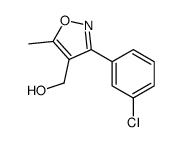 [3-(3-Chlorophenyl)-5-methyl-1,2-oxazol-4-yl]methanol Structure