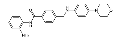 N-(2-Amino-phenyl)-4-[(4-morpholin-4-yl-phenylamino)-methyl]-benzamide Structure