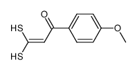 3,3-dimercapto-1-(4-methoxy-phenyl)-propenone Structure