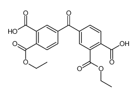 4-(3-carboxy-4-ethoxycarbonylbenzoyl)-2-ethoxycarbonylbenzoic acid Structure