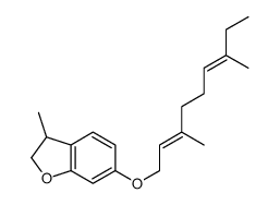 6-(3,7-dimethylnona-2,6-dienoxy)-3-methyl-2,3-dihydro-1-benzofuran结构式