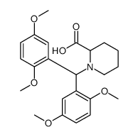 1-[bis(2,5-dimethoxyphenyl)methyl]piperidine-2-carboxylic acid Structure