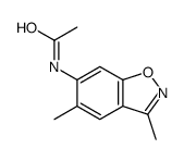 N-(3,5-dimethyl-1,2-benzoxazol-6-yl)acetamide结构式
