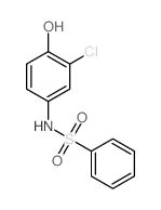 N-(3-chloro-4-hydroxy-phenyl)benzenesulfonamide Structure