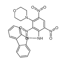 N-(3-morpholin-4-yl-2,4,6-trinitrophenyl)carbazol-9-amine结构式