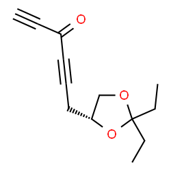 1,4-Hexadiyn-3-one,6-[(4R)-2,2-diethyl-1,3-dioxolan-4-yl]-(9CI)结构式