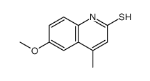 6-methoxy-4-methyl-1H-quinoline-2-thione结构式