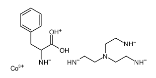 2-[bis(2-azanidylethyl)amino]ethylazanide,cobalt(3+),(1-oxoniocarbonyl-2-phenylethyl)azanide结构式