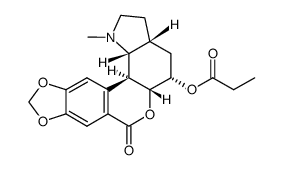 9,10-methanediyldioxy-1-methyl-5α-propionyloxy-(13β)-lycoranan-7-one Structure