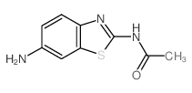 Acetamide, N-(6-amino-2-benzothiazolyl)- (9CI) structure