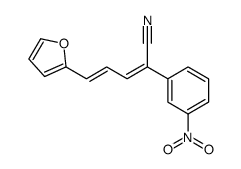 5-(furan-2-yl)-2-(3-nitrophenyl)penta-2,4-dienenitrile Structure