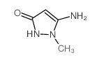 5-amino-1-methyl-2H-pyrazol-3-one结构式