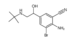 1-(4'-amino-3'-bromo-5'-cyano-phenyl)-2-tert-butylamino-ethanol结构式