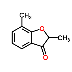 2,7-二甲基-3(2H)-苯并呋喃酮结构式