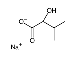 sodium (S)-2-hydroxy-3-methylbutyrate Structure