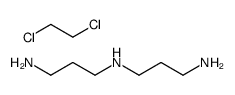 N'-(3-aminopropyl)propane-1,3-diamine,1,2-dichloroethane Structure