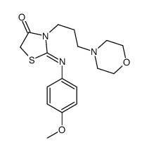 2-(4-methoxyphenyl)imino-3-(3-morpholin-4-ylpropyl)-1,3-thiazolidin-4-one Structure