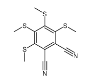 3,4,5,6-tetrakis(methylsulfanyl)benzene-1,2-dicarbonitrile Structure