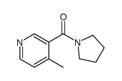 (4-methylpyridin-3-yl)-pyrrolidin-1-ylmethanone结构式