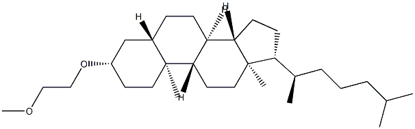 3β-(2-Methoxyethoxy)-5α-cholestane结构式