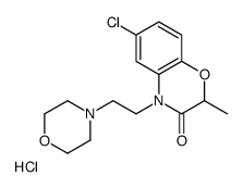 6-chloro-2-methyl-4-(2-morpholin-4-ylethyl)-1,4-benzoxazin-3-one,hydrochloride Structure