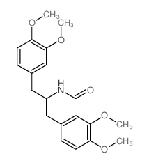 N-[1,3-bis(3,4-dimethoxyphenyl)propan-2-yl]formamide Structure