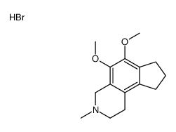 5,6-dimethoxy-3-methyl-1,2,4,7,8,9-hexahydrocyclopenta[f]isoquinoline,hydrobromide结构式