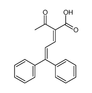 2-acetyl-5,5-diphenylpenta-2,4-dienoic acid Structure