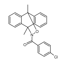 N-(4-chlorobenzoyl)-9,10-dihydro-9,10-dimethyl-9,10-epoxyiminoanthracene结构式