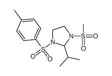 1-(4-methylphenyl)sulfonyl-3-methylsulfonyl-2-propan-2-ylimidazolidine Structure