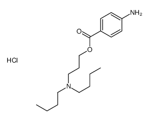 3-(dibutylamino)propyl p-aminobenzoate monohydrochloride结构式