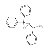 Oxaziridine, 3,3-diphenyl-2- (1-phenylethyl)-, [S-(R*,S*)]- structure