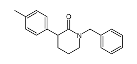 1-benzyl-3-(4-methylphenyl)piperidin-2-one结构式