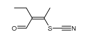 Z-2-Ethyl-3-thiocyanatocrotonaldehyd结构式