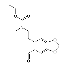 [2-(6-formyl-benzo[1,3]dioxol-5-yl)-ethyl]-methyl-carbamic acid ethyl ester结构式