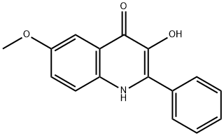 3-Hydroxy-6-methoxy-2-phenyl-1H-quinolin-4-one Structure