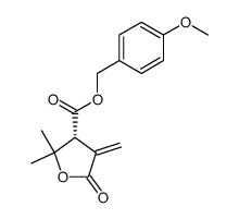 (R)-2,2-Dimethyl-4-methylene-5-oxo-tetrahydro-furan-3-carboxylic acid 4-methoxy-benzyl ester Structure