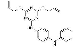 4-N-[4,6-bis(prop-2-enoxy)-1,3,5-triazin-2-yl]-1-N-phenylbenzene-1,4-diamine Structure