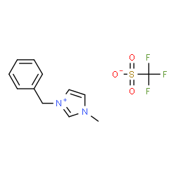 1-苄基-3-甲基咪唑三氟甲磺酸结构式