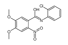 N-(2-chlorophenyl)-4,5-dimethoxy-2-nitrobenzamide Structure