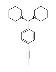 1-[piperidin-1-yl-(4-prop-1-ynylphenyl)methyl]piperidine结构式