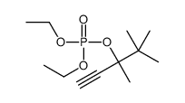 diethyl 3,4,4-trimethylpent-1-yn-3-yl phosphate结构式