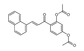 [3-acetyloxy-4-(3-naphthalen-1-ylprop-2-enoyl)phenyl] acetate Structure
