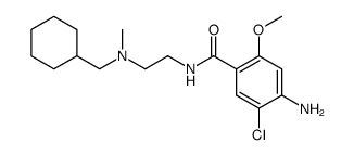 N-[2-(N'-cyclohexylmethyl-N'-methyl-amino)ethyl]-4-amino-5-chloro-2-methoxybenzamide Structure