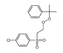 1-chloro-4-[2-(2-phenylpropan-2-ylperoxy)ethylsulfonyl]benzene结构式