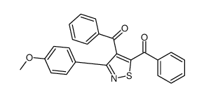 [5-benzoyl-3-(4-methoxyphenyl)-1,2-thiazol-4-yl]-phenylmethanone结构式