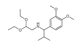 N-(α-Isopropyl-veratryl)aminoacetaldehyd-diethylacetal结构式